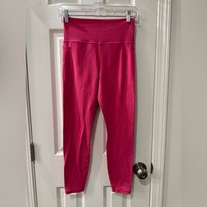 Athleta Bold Pink Transcend Leggings